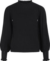 Object OBJTHESSA L/S PULLOVER A DIV Black Dames Trui Maat - L