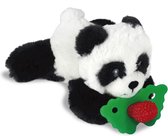 RaZbaby - Speenknuffel met bijtspeen - Panda & Rood