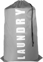 Grote Waszak met trekkoord - Laundry Waszak - Reiswaszak - Wasmand - 92x61cm - Grijs