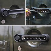 Happygetfit - 4 Deur Voordeur & Achterdeur Aluminium Grab Handvat voor 2007-2016 Wrangle JK, 5 stks/set (zwart)