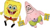 Spongebob en Patrick Pluche Knuffel Set 27cm - Officiële Merchandise