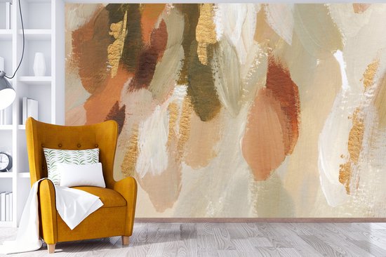 Papier peint - Art Papier peint photo - Peinture - Rouge - Largeur 360 cm x Hauteur 240 cm