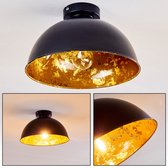 Belanian - 1-delige Halfronde Plafondlamp - Muurlamp - Industriële lamp - LED lamp - Vintage lamp - Hanglamp - Zwart - design lamp - sfeerlamp