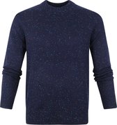 Scotch and Soda - Trui Wol Donkerblauw - L - Regular-fit