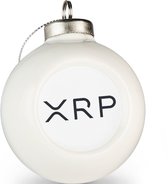 Ripple kerstbal wit |set van 2 XRP kerstballen |Crypto kerstballen set van 2 stuks| Ripple cadeau| Crypto cadeau| Bitcoin cadeau