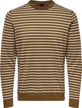 ONLY & SONS ONSKOBY  STRIPE CREW KNIT  Heren Trui - Maat S