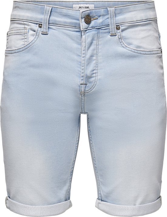 ONLY & SONS ONSPLY LB JOG 8587 PIM DNM SHORTS NOOS Heren Broek - Blue Denim