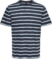 ONLY & SONS ONSTOM REG SS SPACE STRIPE TEE  Heren T-shirt - Maat M