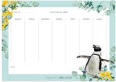 Pinguïn afscheurbare weekplanner - 29x21 cm