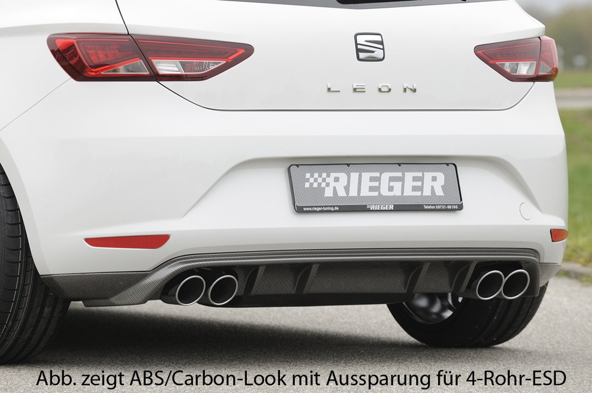 RIEGER - SEAT LEON 5F PRE FACELIFT - DIFFUSEUR PERFORMANCE DUAL