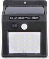 Buitenlamp met Bewegingssensor – Wandlamp op zonne-energie – Solar buitenlamp – Wit licht – LED
