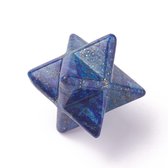 Sattva Rocks | Merkaba edelsteen Ster Lapis Lazuli ±23x28mm achtpuntige ster