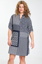 Paprika Dames Tuniekjurk met geometrische patchprint - Jurk - Maat 46