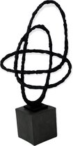 Zwart Design Sculptuur - H82cm - Manza Living