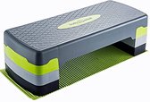 Happygetfit - Aerobics step board, Elite 3 stappen stepper, stap bank met gratis anti-slip mat