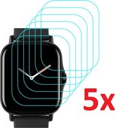 Screenprotector Geschikt Voor Xiaomi Amazfit GTS 3 - Screen Protector Ultradun - Crystal Clear Scherm Display Beschermer Beschermfolie - Set Van 5 Stuks