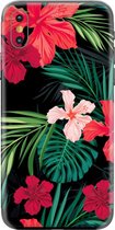 My Style Telefoonsticker PhoneSkin For Apple iPhone Xs Max Red Caribbean Flower