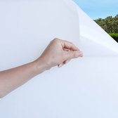 Statistische witte matte raamsticker + gerecycleerde doos
