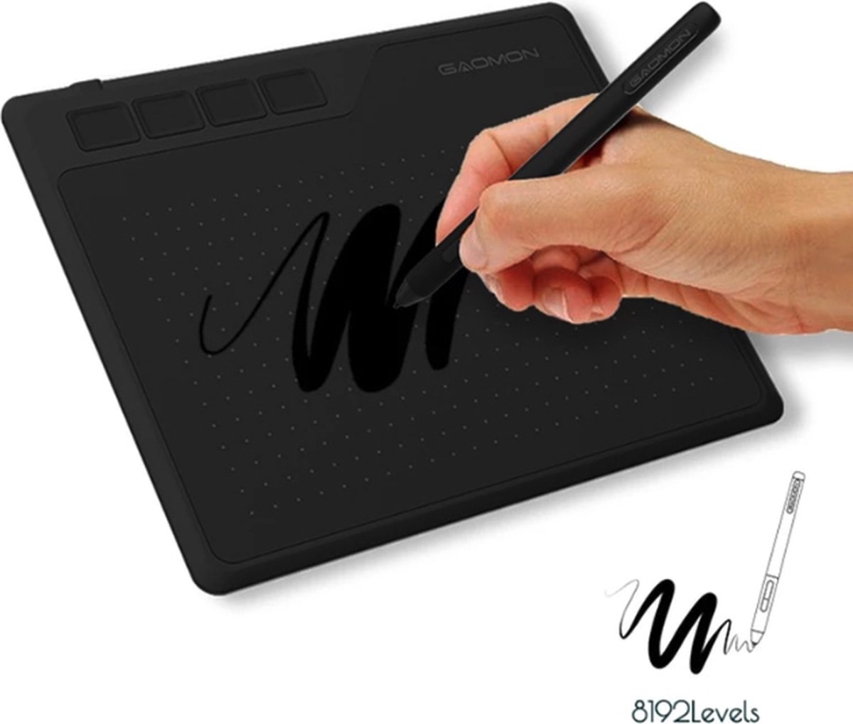 van Dam Exclusive® grafische tablet voor tekenen - Drawing tablet - Met XP Pen - 31cm - 165mm x 102mm