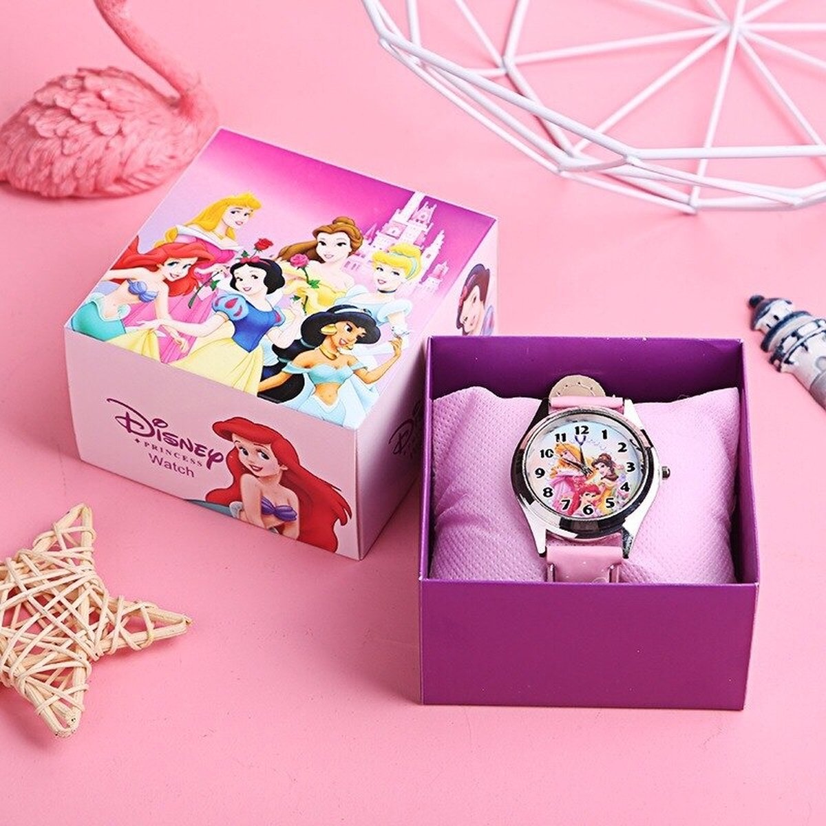 Meisjeshorloge - Kinderhorloge - Prachtig Horloge met doos - Verjaardagscadeautjes - Princess Horloge