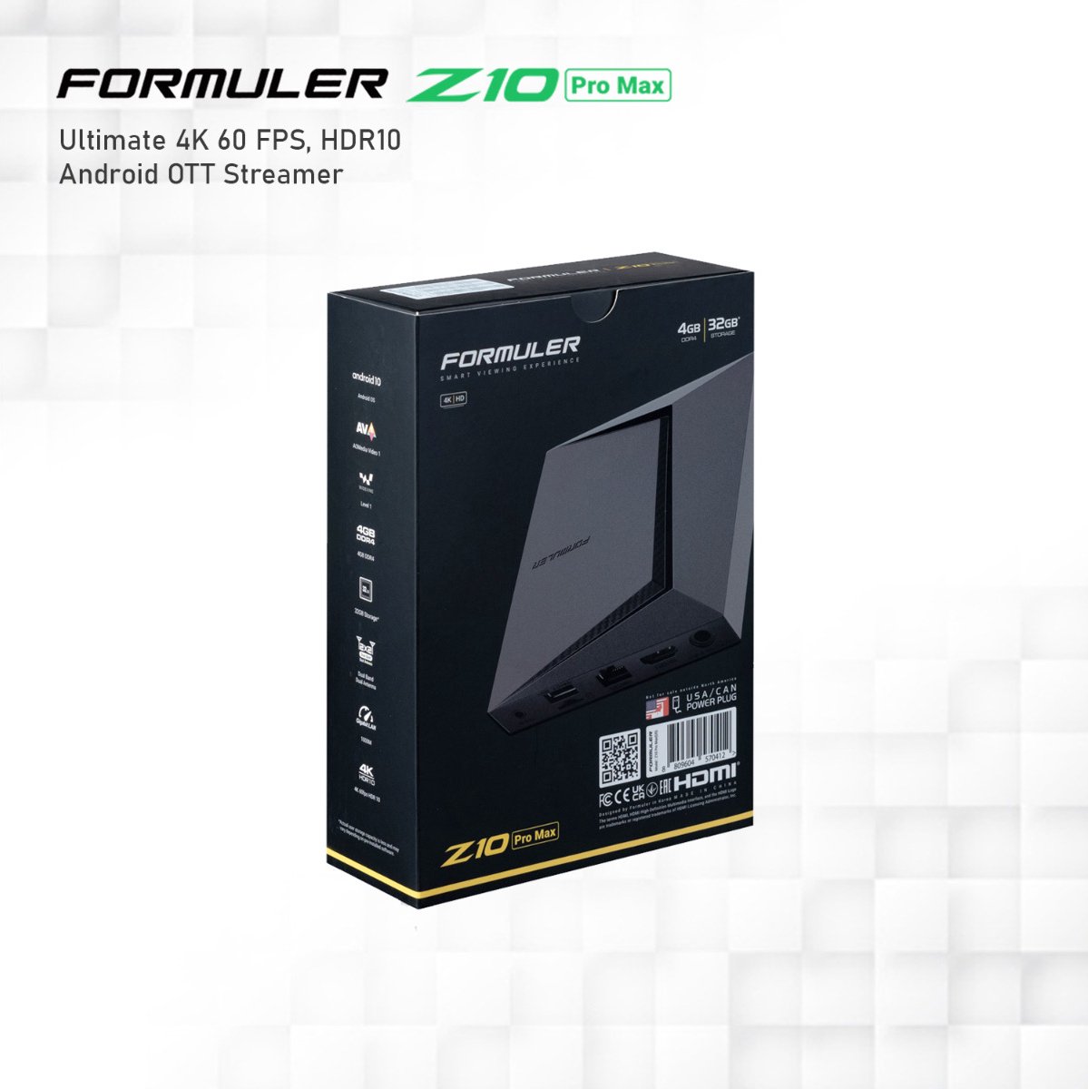 Acheter Formuler Z10 Pro Max 4K Android OTT Media Streamer avec