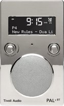 Tivoli Audio - model PAL+ BT - Chroom - model 2022 - by Bluetoolz® - Draagbare radio met DAB +, FM radio en Bluetooth - *** met drie jaar garantie ***