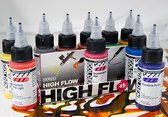 Airbrush verf - Acryl inkt set  Golden Highflow 10 transparante kleuren