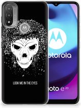 TPU Bumper Motorola Moto E20 | E40 Smartphone hoesje Skull Hair