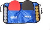 JOOLA Family Tafeltennisset, 4 tafeltennisbatjes + 10 tafeltennisballen + tas