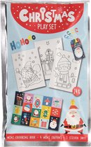 Kleurboekje Kerst met 4 Potloodjes en Stickervel