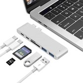 iMedia 7 in 1 USB 3.1 Type-C Hub Adapter PRO | HDMI 4K poort - Thunderbolt 3 USB-C Hub met Hub 3.0 TF SD Reader Slot PD voor MacBook Pro/Air 2017/2018