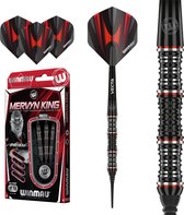 WINMAU - Mervyn King Special Edition: Softip Tungsten Dartpijlen Professioneel 20 gram vat, 22 gram totaal gewicht