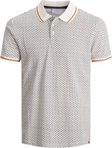 Jack & Jones Poloshirt Jorcanyon Ditsy Aop Ss Polo 12189096 Cloud Dancer/reg Mannen Maat - M