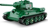 Cada Military Series: T-34 Medium Tank (RC) - Tank, leger, legervoertuig - Cada C61072W - Compatible met de bekende merken - Bouwset, constructieset - Motoren, accu, afstandsbedien