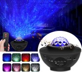 Sterren projector - 2022 model - Galaxy Projector - Sterrenhemel - Star Projector- Nachtlamp - Muziek Box - Bluetooth - USB - Zwart