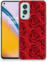 GSM Hoesje OnePlus Nord 2 5G TPU Bumper Red Roses