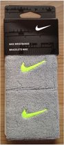 Nike Swoosh Wristbands - Grijs/Lime Groen - One Size