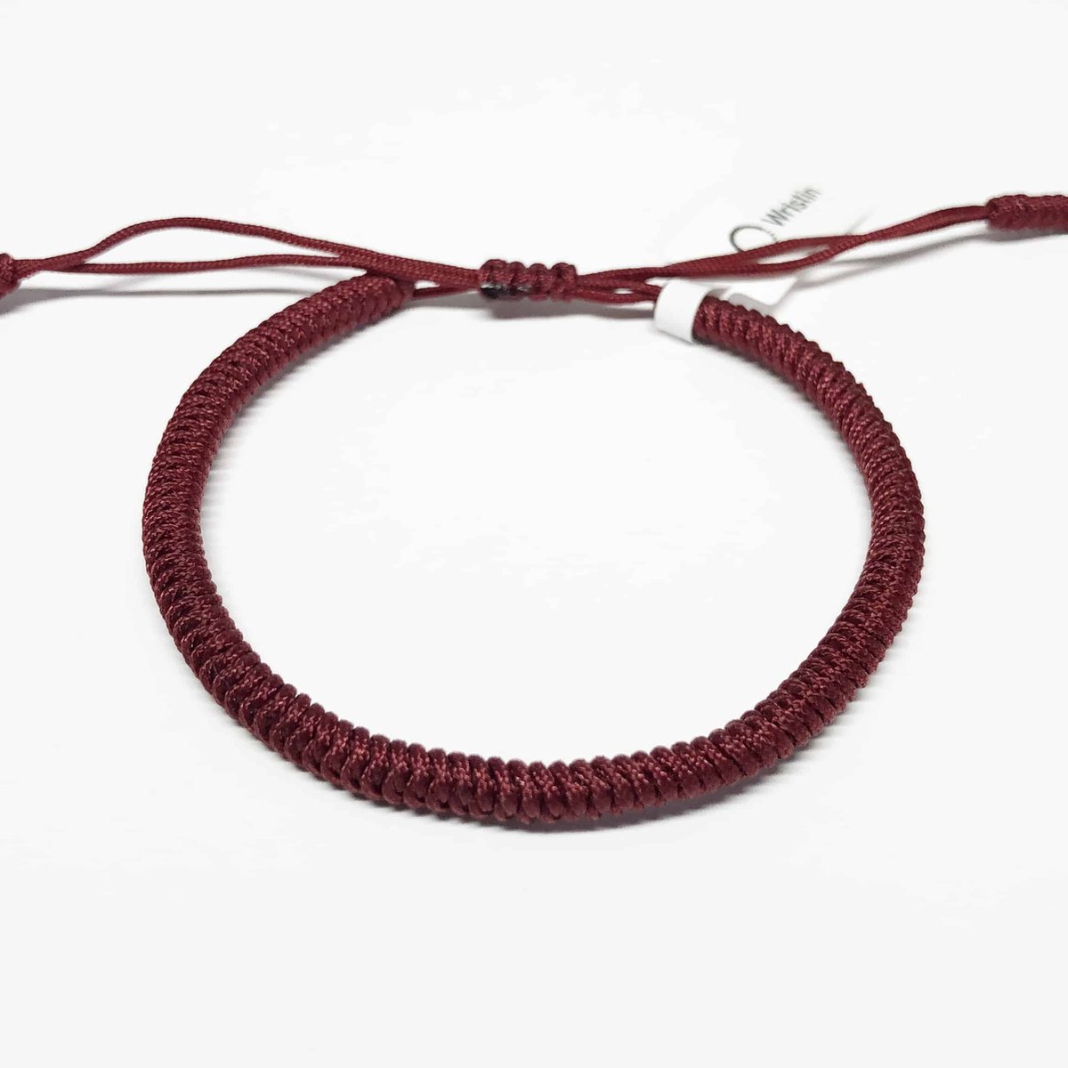 Wristin - Tibetaanse armband eenvoudig donkerrood