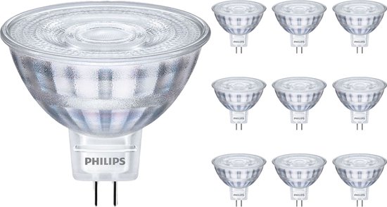 Pack discount 10x Philips Corepro LEDspot GU5.3 MR16 4.4W 840 - Substitut 35W