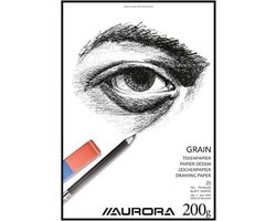 Aurora Tekenblok - Grain - Tekenpapier - Schetsblok - A4 - 200g - 20 vel