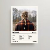 Taylor Swift Poster - Evermore Album Cover Poster - Taylor Swift LP - A3 - Taylor Swift Merch - Muziek