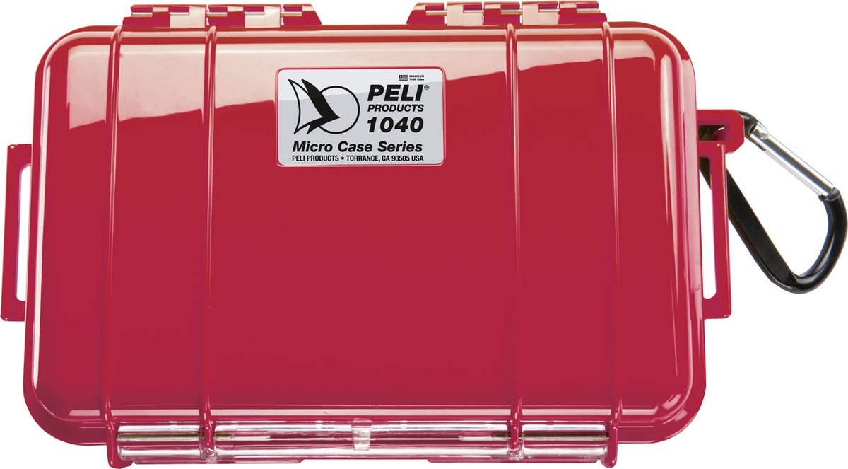 Peli MicroCase 1040 Kleur duidelijk rood