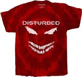 Disturbed Heren Tshirt -S- Scary Face Rood