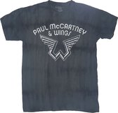 Paul McCartney Heren Tshirt -L- Logo Blauw