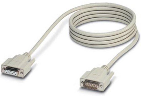 Phoenix 1656262 seriële kabel Grijs 1 m D-SUB 15-pin | bol.com