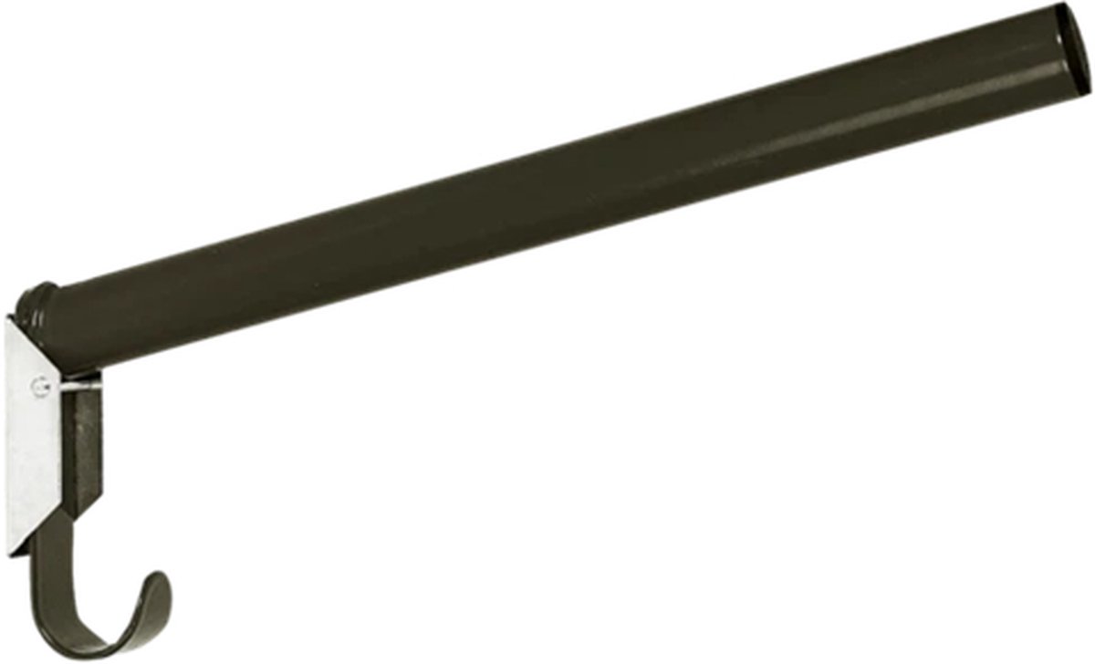 Zadelhouder - 44cm - rond - metaal - zwart