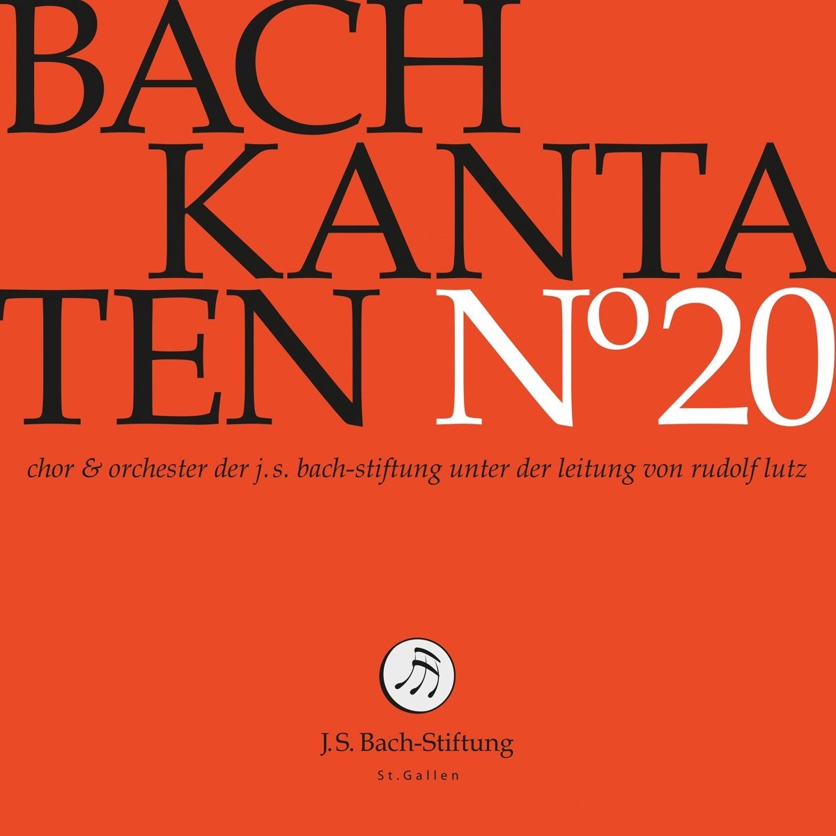 Chor & Orchester Der J.S. Bach Stiftung St. Gallen, Rudolf Lutz - J.S. Bach: Kantaten N° 20 (CD)