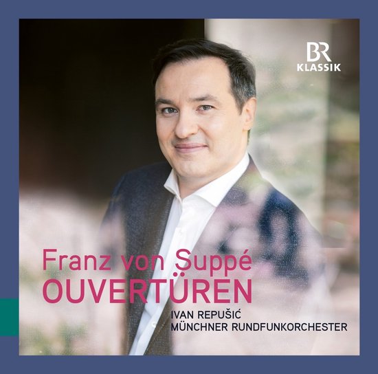 Portret van Ivan Repušić, dirigent van het Münchner Rundfunkorchester. Met 'Franz von Suppé Overtures'.