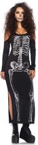 Leg Avenue 'skelet kleed', Model 85565 maat XL (zwart/wit)