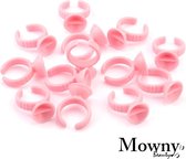 Mowny beauty - roze lijmringen - wimperextensions - lijmringen - 40 stuks